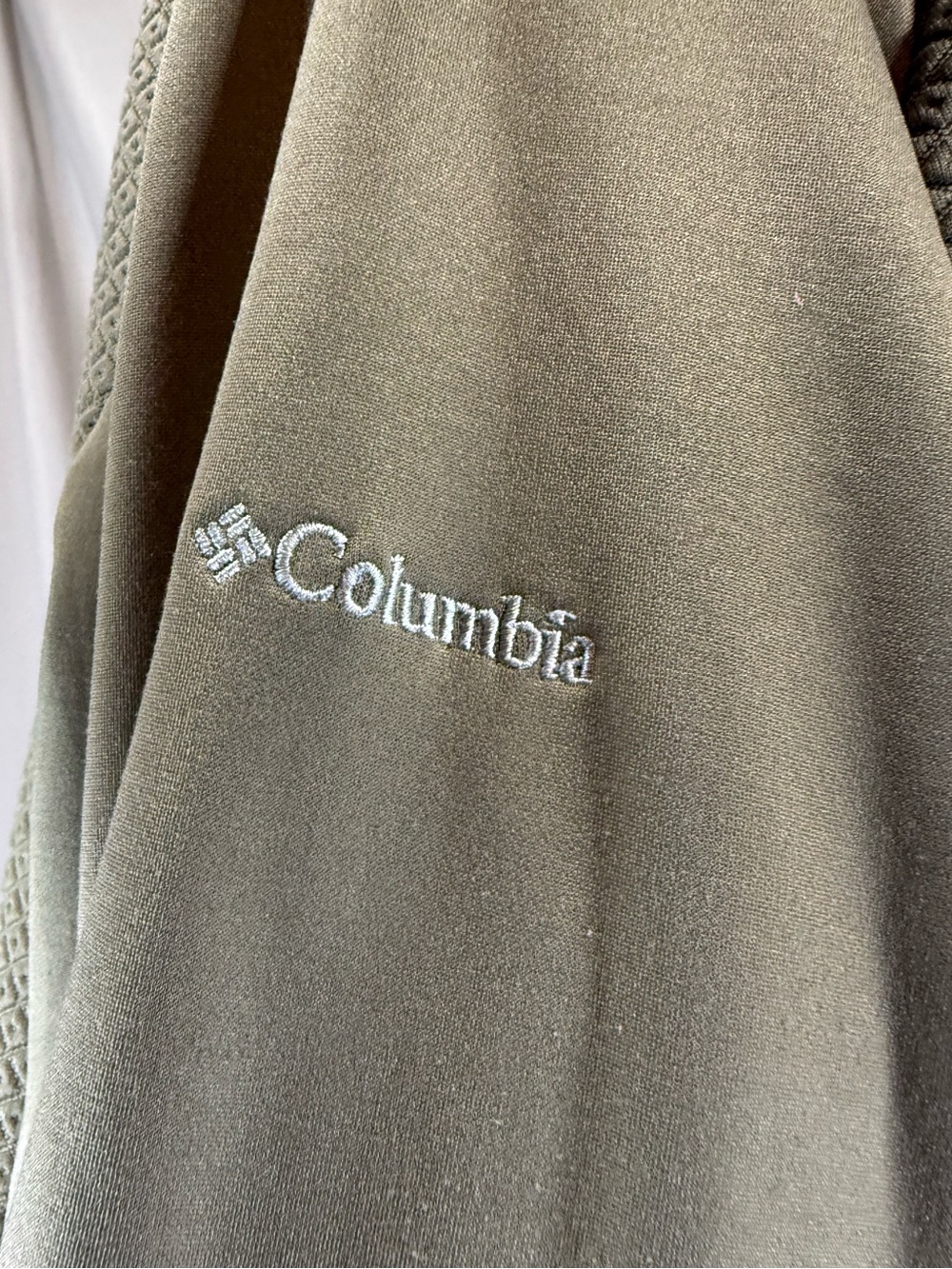 Columbia Sportswear Diamond Quilted Hybrid Jacket Khaki/Olive - Size XL - Picture 5 of 6
